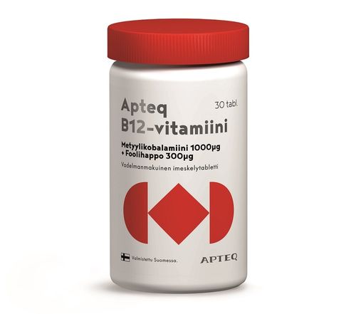 Apteq B12 metyylikobalamiini 1000 µg