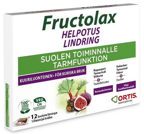 Fructolax Helpotus hedelmäkuutiot