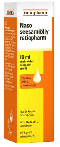 Naso seesamiöljy ratiopharm 10 ml