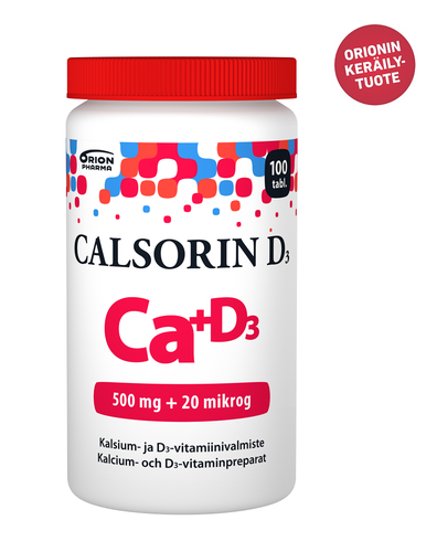 Calsorin 500 mg + D3 20 µg 100 tabl. *