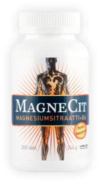 MagneCit magnesium + B6-vitamiini 200 tabl.