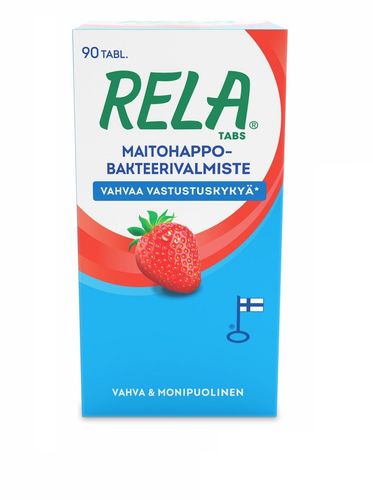 Rela Tabs Mansikka -maitohappobakteerivalmiste