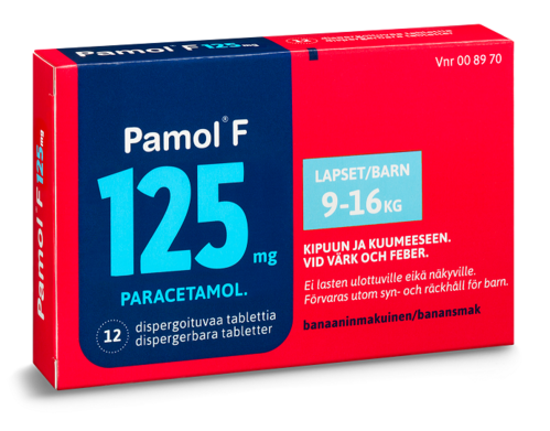 PAMOL F LIUKENEVA TABLETTI 125 mg 12 tablettia