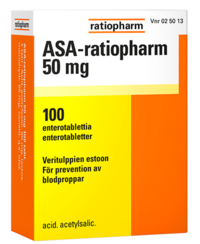 ASA-ratiopharm 50 mg 100 tablettia