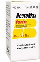 NEUROMAX FORTE B-vitamiini 30, 50 tai 100 tablettia