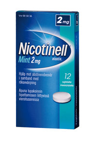 NICOTINELL MINT 2 mg imeskelytabletti, eri kokoja
