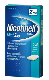 NICOTINELL 2 mg purukumi Mint 24 kpl
