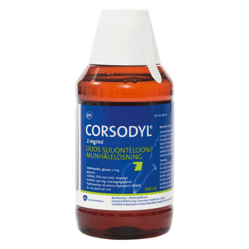 CORSODYL 2 mg/ml liuos suuhun 300 ml