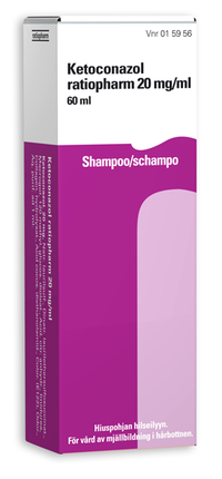 KETOCONAZOL ratiopharm 20 mg/ml shampoo 60 tai 100 ml