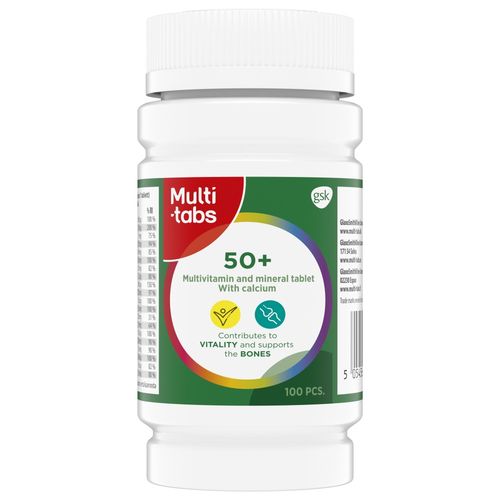Multi-tabs 50+ monivitamiini + Kalsium 100 tabl.