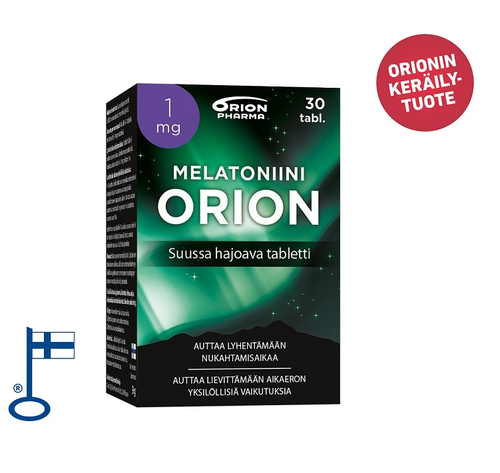 Melatoniini Orion 1 mg suussa hajoava*