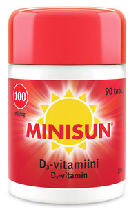 Minisun D-vitamiini 100 µg 90 tabl.