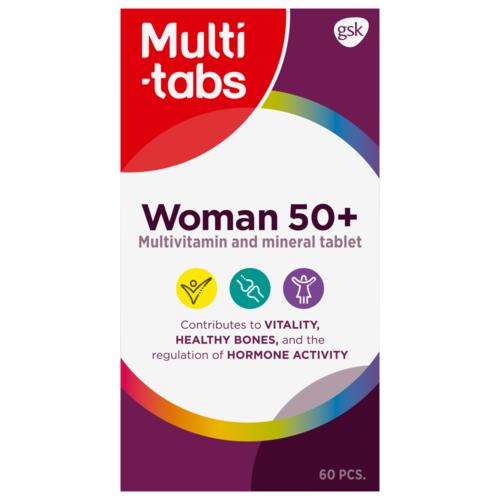 Multi-tabs Woman 50+ Monivitamiini 60 tabl. (UUSI ILME)