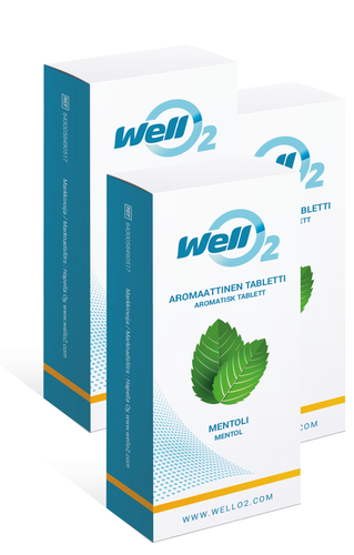 Wello2 Aromaattinen mentolitabletti 20 kpl