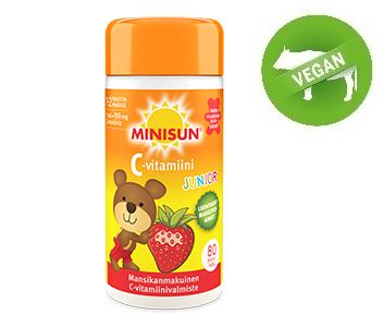 Minisun Junior C-vitamiini 80 tabl.