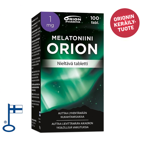 Melatoniini Orion 1 mg nieltävä *