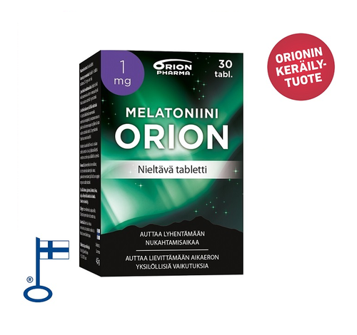 Melatoniini Orion 1 mg nieltävä*