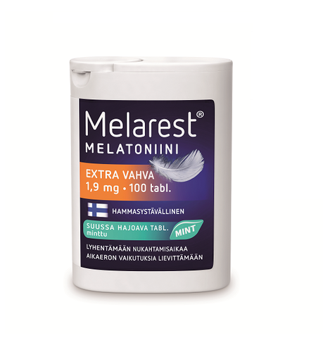 Melarest Melatoniini Extra vahva 1,9 mg Minttu 100 tabl.