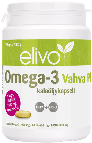 Elivo Omega-3 Vahva Plus-kalaöljy 70 kaps.