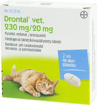 DRONTAL vet 230 mg/20 mg matolääke kissoille