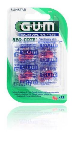 GUM Red-Cote väritabletit 12 kpl