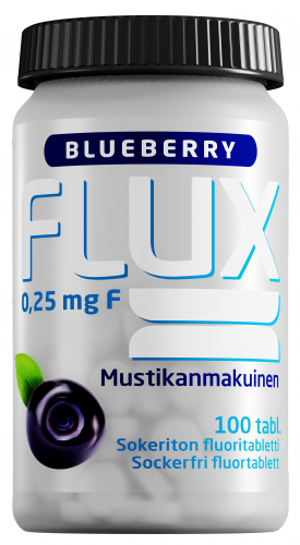 Flux Blueberry 250 mcg fluoritabletti 100 tabl.