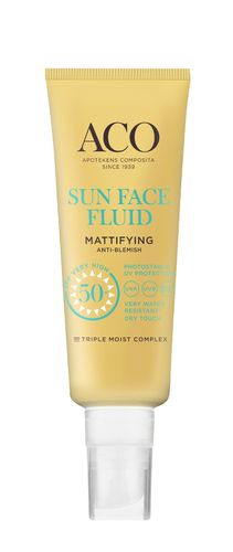 ACO Sun Face Fluid Mattifying SPF 50+ 40 ml