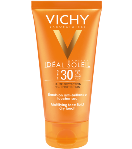 Vichy Ideal Soleil Dry Touch SK 30 aurinkosuojavoide kasvoille 50 ml