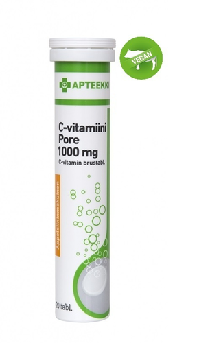 Apteekki C-vitamiini Pore 1000 mg 20 tabl.