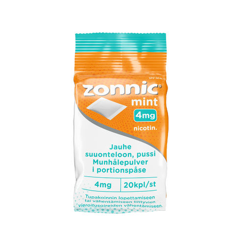 ZONNIC MINT 4 mg jauhe suuonteloon, 20 annospussia