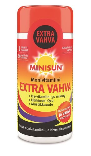 Minisun Monivitamiini Extra Vahva 90 tabl.
