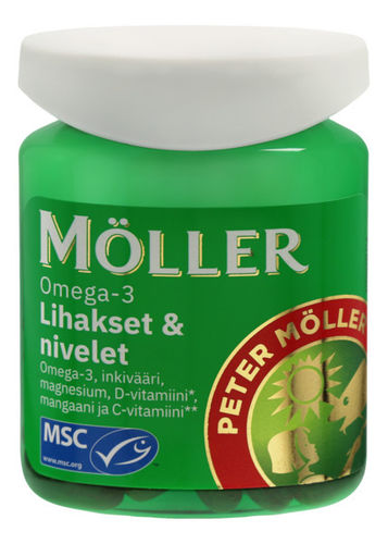 Möller Omega-3 Lihakset & nivelet 60 kaps.