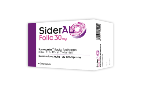 SiderAL Folic 30 mg 20 pss