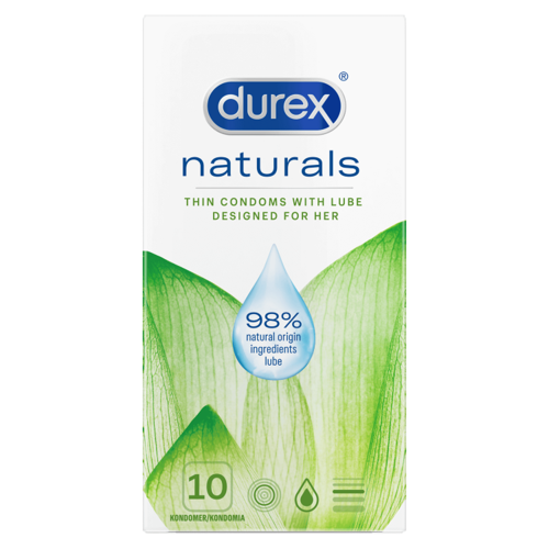 Durex Naturals -kondomit 10 kpl