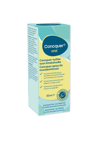 Concquer-suihke suun limakalvoille 30 ml