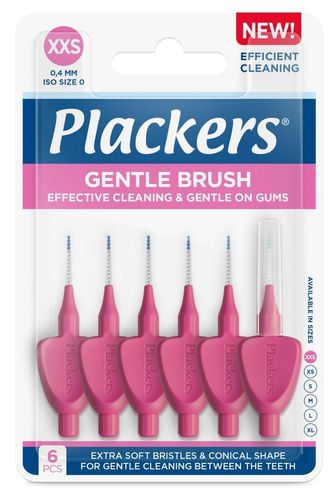 Plackers Gentle Brush 6 kpl