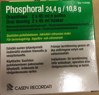 PHOSPHORAL 24,4/10,8 g oraaliliuos (542/240 mg/ml)2x45 ml