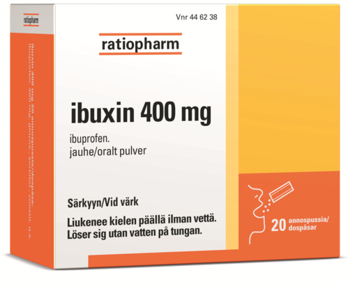 IBUXIN jauhe 400 mg 20 kpl