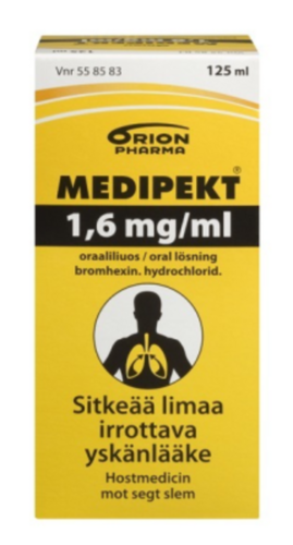 MEDIPEKT oraaliliuos 1,6 mg/ml 125 ml