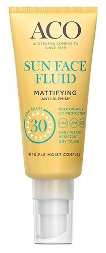 ACO Sun Face Fluid Mattifying SPF30, 40 ml