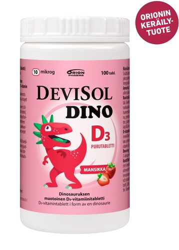 Devisol Dino Mansikka 10 mikrog. *