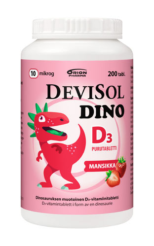 Devisol Dino Mansikka 10 mikrog.*