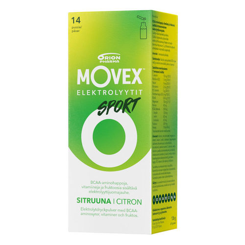 Movex Elektrolyyttijuomajauhe Sport 14 kpl *