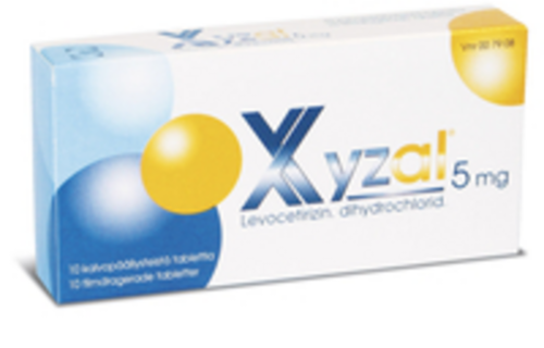 XYZAL tabletti, kalvopäällysteinen 5 mg 10 fol
