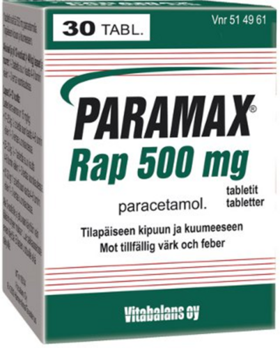 PARAMAX RAP tabletti 500 mg 30 kpl