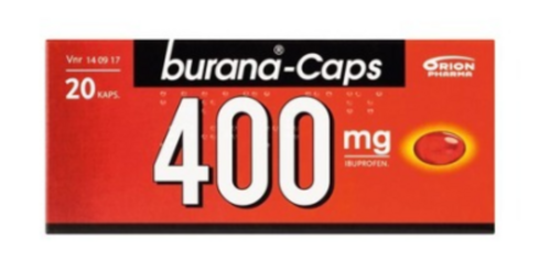 BURANA-CAPS kapseli, pehmeä 400 mg 20 fol