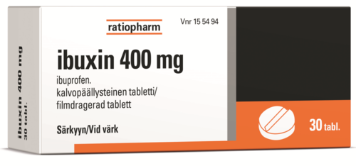 IBUXIN tabletti, kalvopäällysteinen 400 mg 30 fol